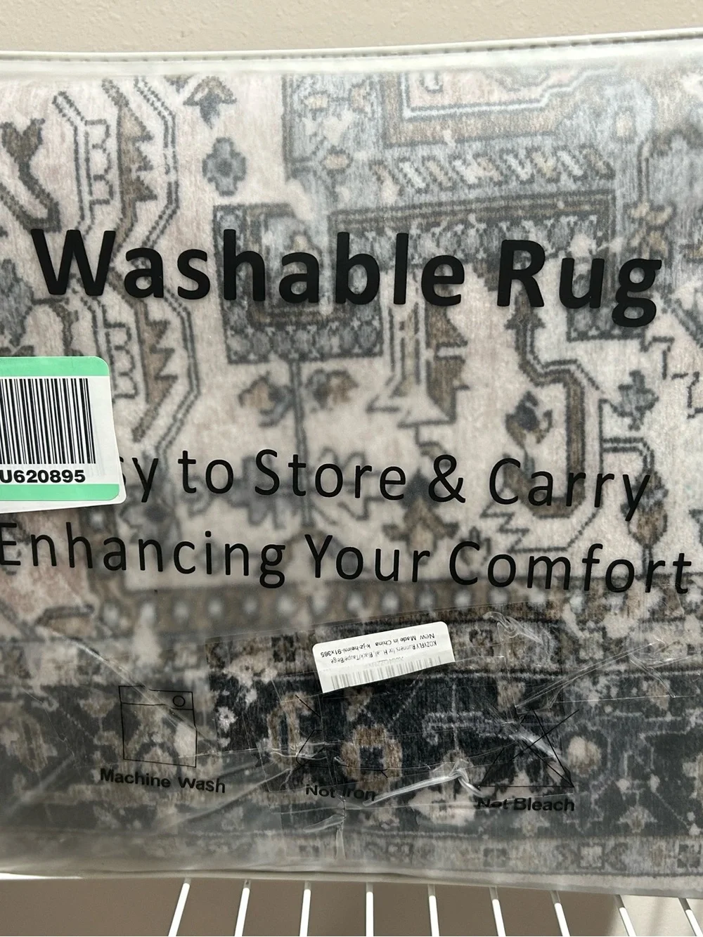 KOZYFLY Runners for Hallways 3x12 Ft Extra Long Washable Thin Runner